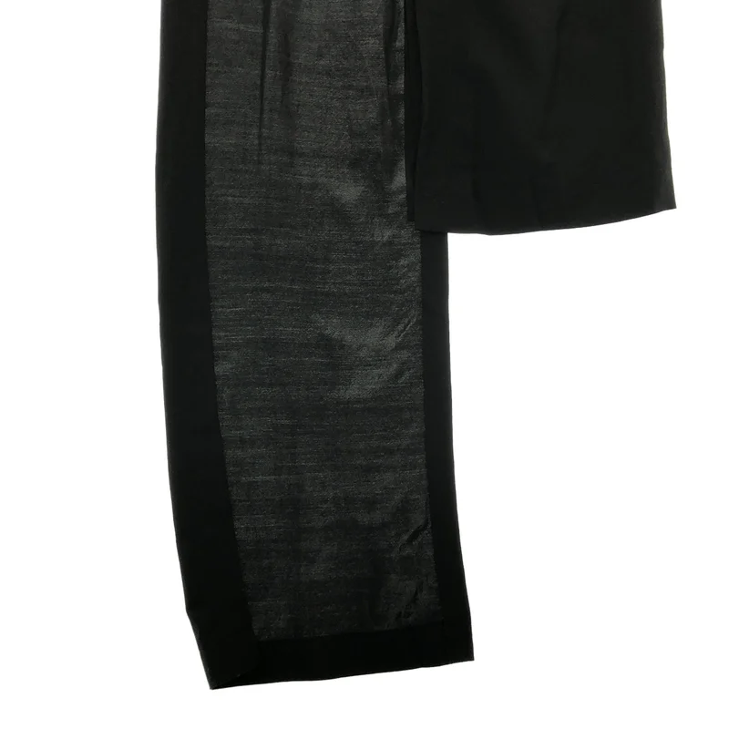 YOHJI YAMAMOTO POUR HOMME / ヨウジヤマモトプールオム | 2024SS | W/RY HARD TWISTED GABARDINE U-TIED HEM WRAP SKIRT / 変形 ラップ 巻きスカート | 3 | メンズ