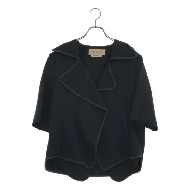 MARNI / マルニ | ウール パイピング ジップジャケット | 42 | レディース
