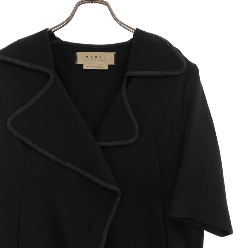 MARNI / マルニ | ウール パイピング ジップジャケット | 42 | レディース