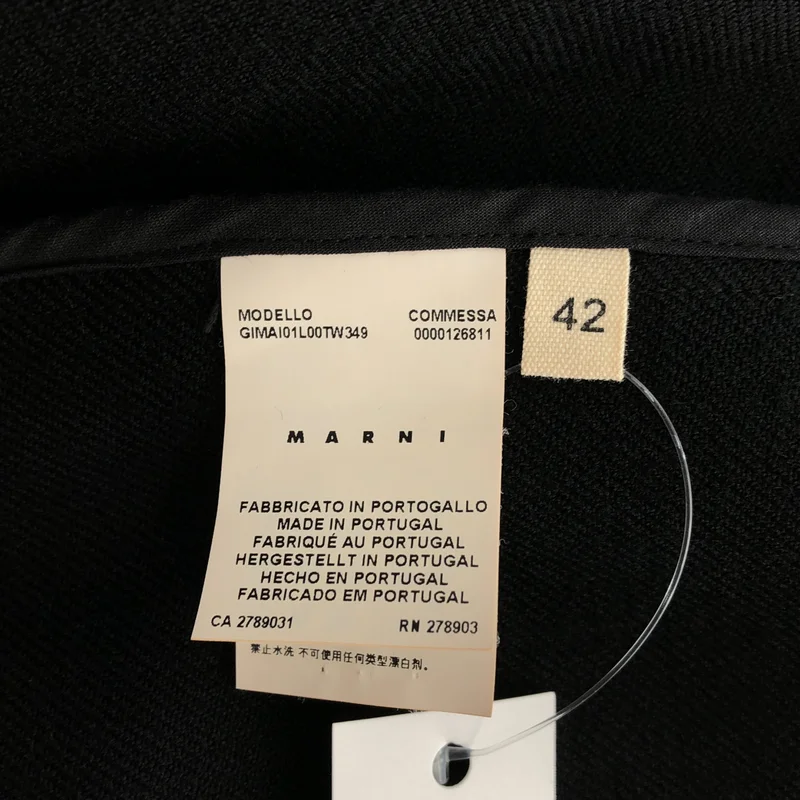 MARNI / マルニ | ウール パイピング ジップジャケット | 42 | レディース