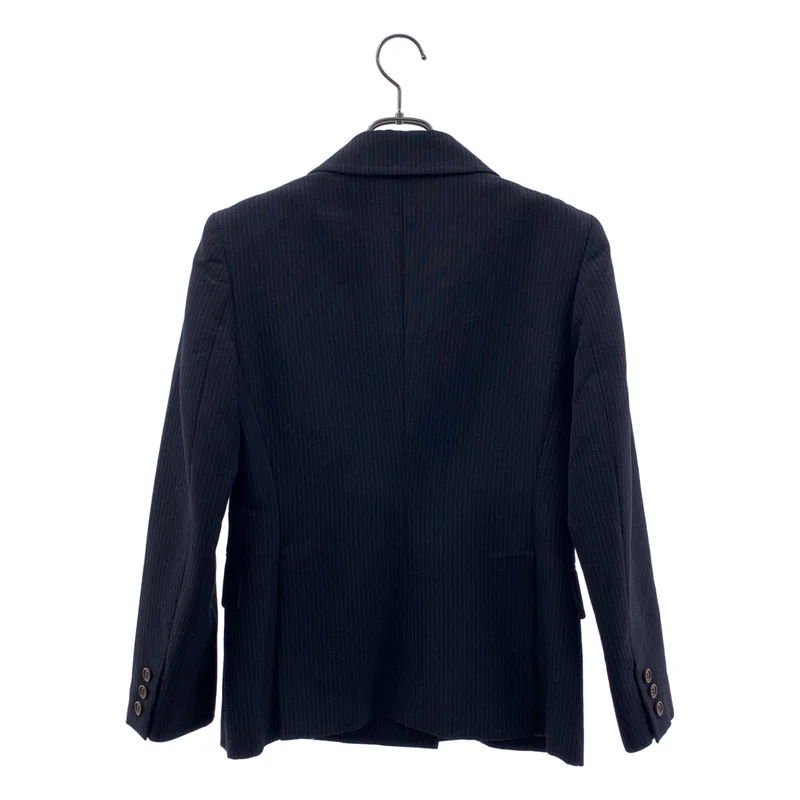 Paul Smith / ポールスミス | ウールストレッチ ストライプ ダブルブレスト テーラードジャケット | 42 | レディース
