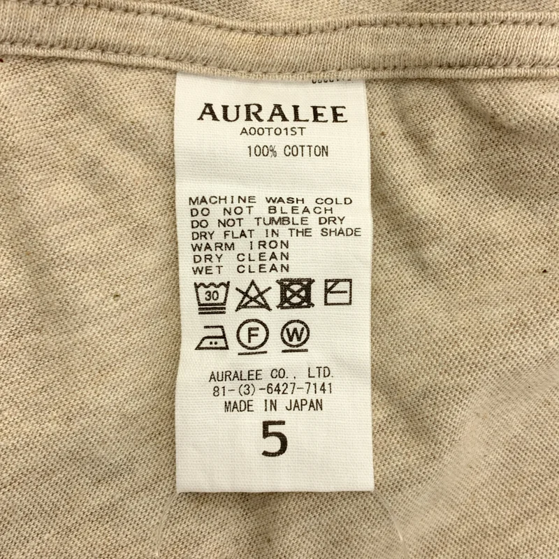 AURALEE / オーラリー | SEAMLESS CREW NECK TEE Tシャツ | 5 | メンズ