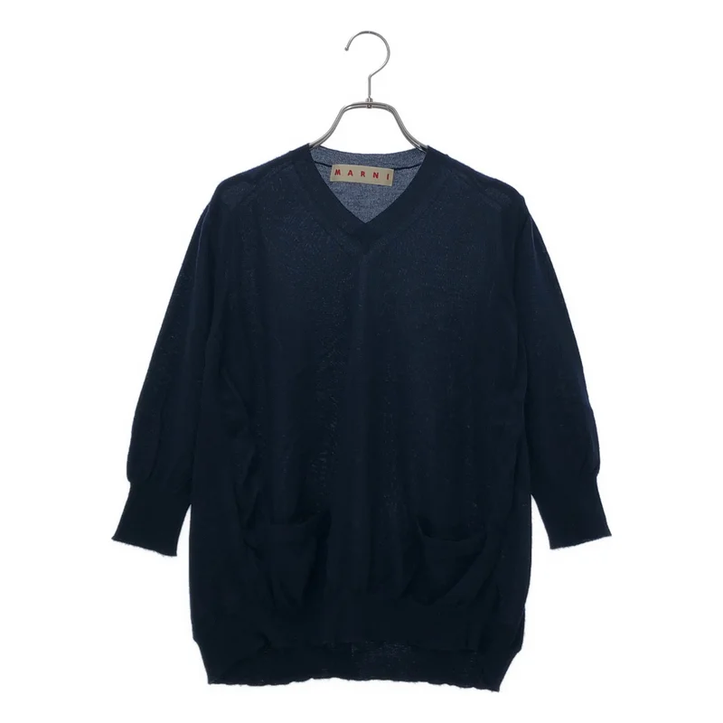 MARNI / マルニ | カシミヤ混 Vネック プルオーバーニット | 40 | レディース