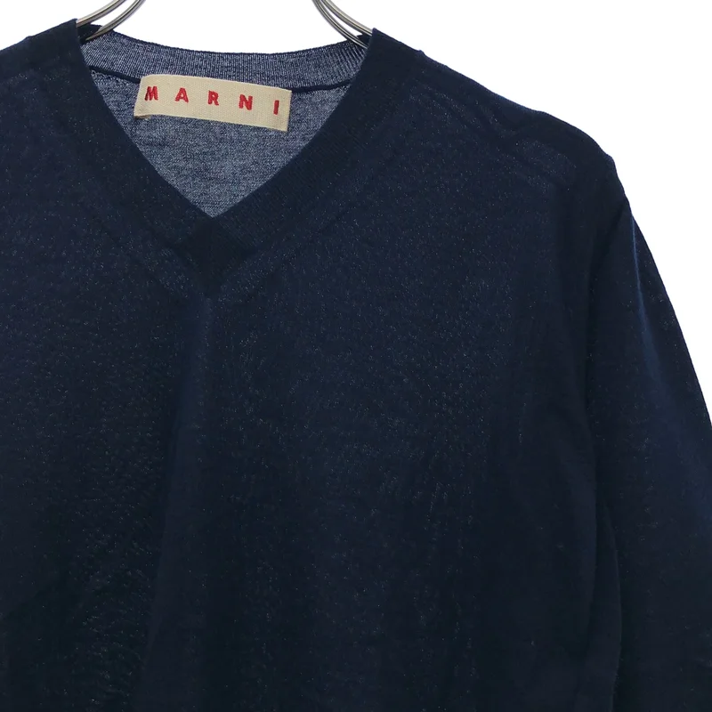 MARNI / マルニ | カシミヤ混 Vネック プルオーバーニット | 40 | レディース