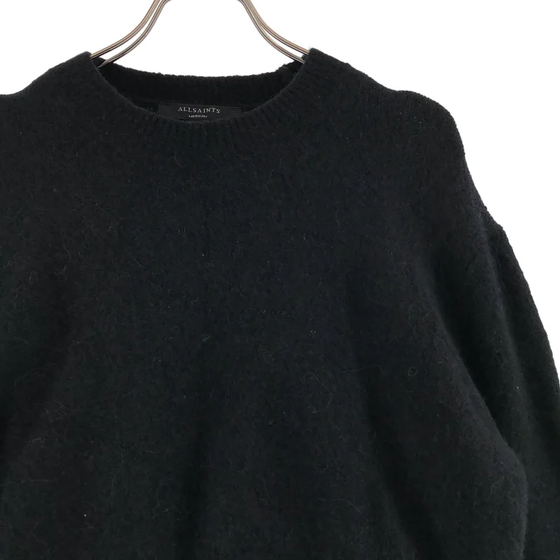 ALLSAINTS / オールセインツ | 2025AW | JAX PARDUS DRESS / セットアップ / レオパード プリーツ キャミワンピース / ウールストレッチ クルーネックニット | M | レディース