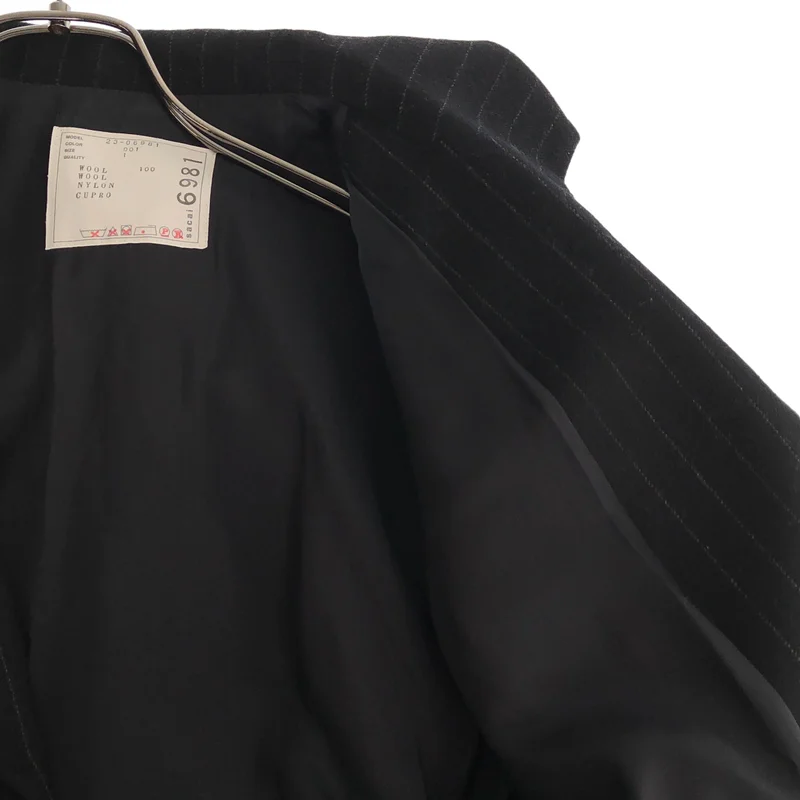 sacai / サカイ | 2023AW | CHALK STRIPE JACKET / ウール チョークストライプ ショートテーラードジャケット | 1 | レディース