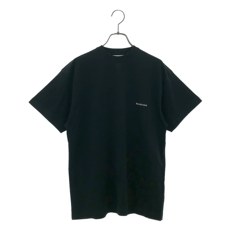 BALENCIAGA / バレンシアガ | コットン フロントロゴ クルーネック カットソー / 613969 | M | メンズ