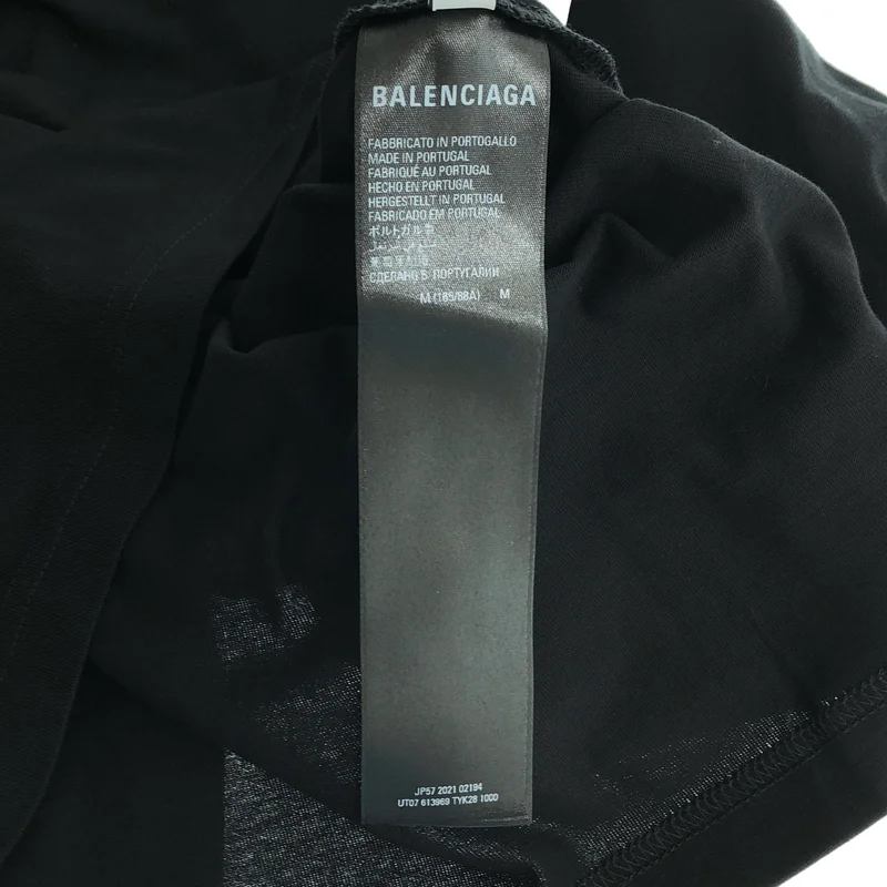 BALENCIAGA / バレンシアガ | コットン フロントロゴ クルーネック カットソー / 613969 | M | メンズ