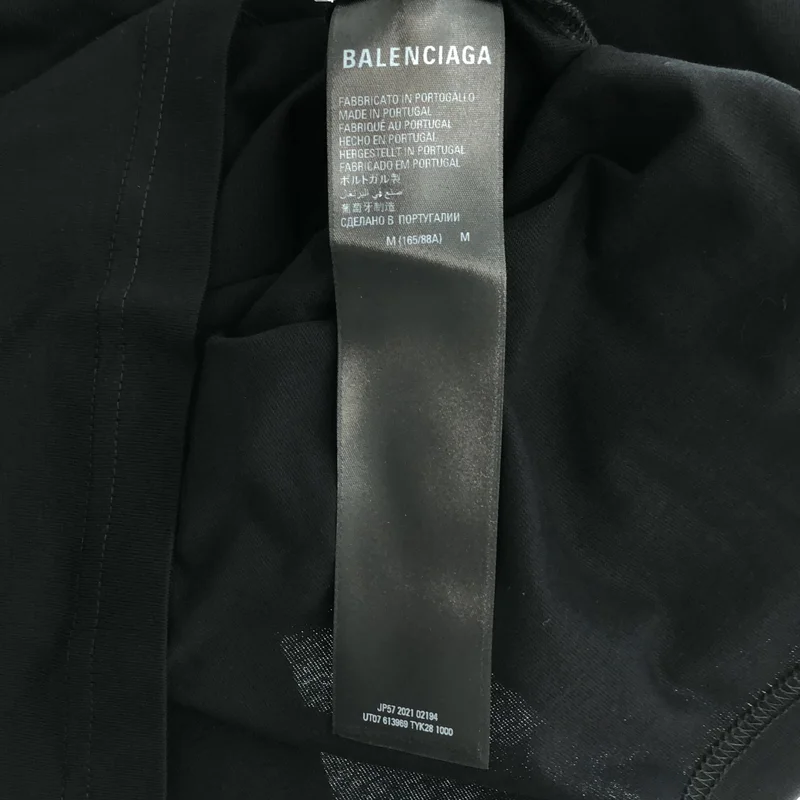 BALENCIAGA / バレンシアガ | コットン フロントロゴ クルーネック カットソー / 613969 | M | メンズ