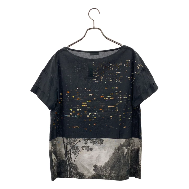DRIES VAN NOTEN / ドリスヴァンノッテン | コットン 総柄 カットソー ブラウス | 38 | レディース