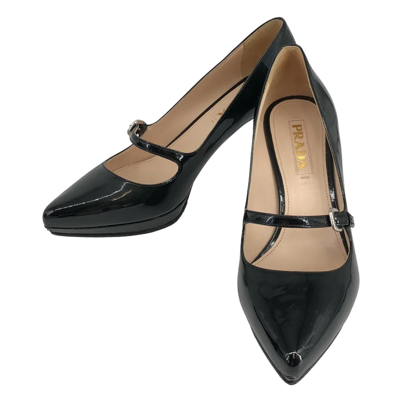 PRADA / プラダ | パテントレザー ハイヒール ポインテッドトゥパンプス | 38 | レディース