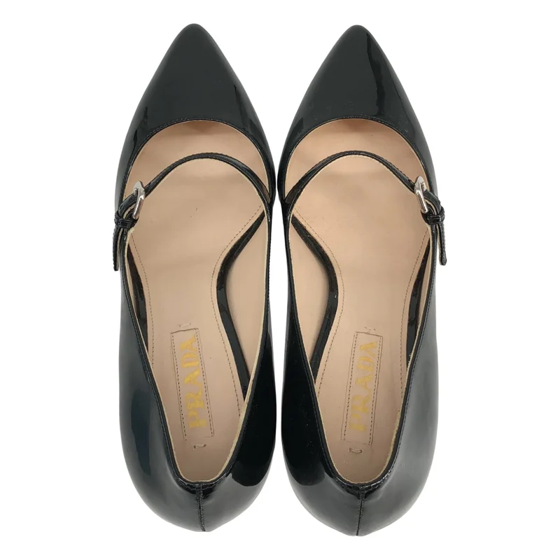 PRADA / プラダ | パテントレザー ハイヒール ポインテッドトゥパンプス | 38 | レディース