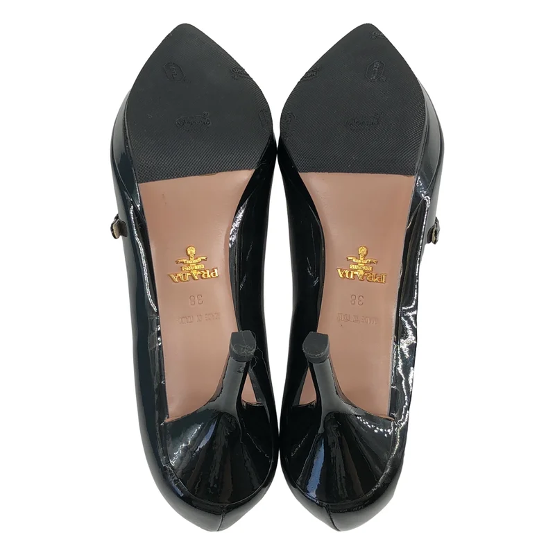 PRADA / プラダ | パテントレザー ハイヒール ポインテッドトゥパンプス | 38 | レディース