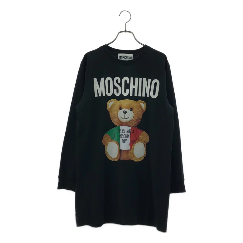 MOSCHINO / モスキーノ | フロントベアプリント クルーネック Tシャツ | 38 | レディース