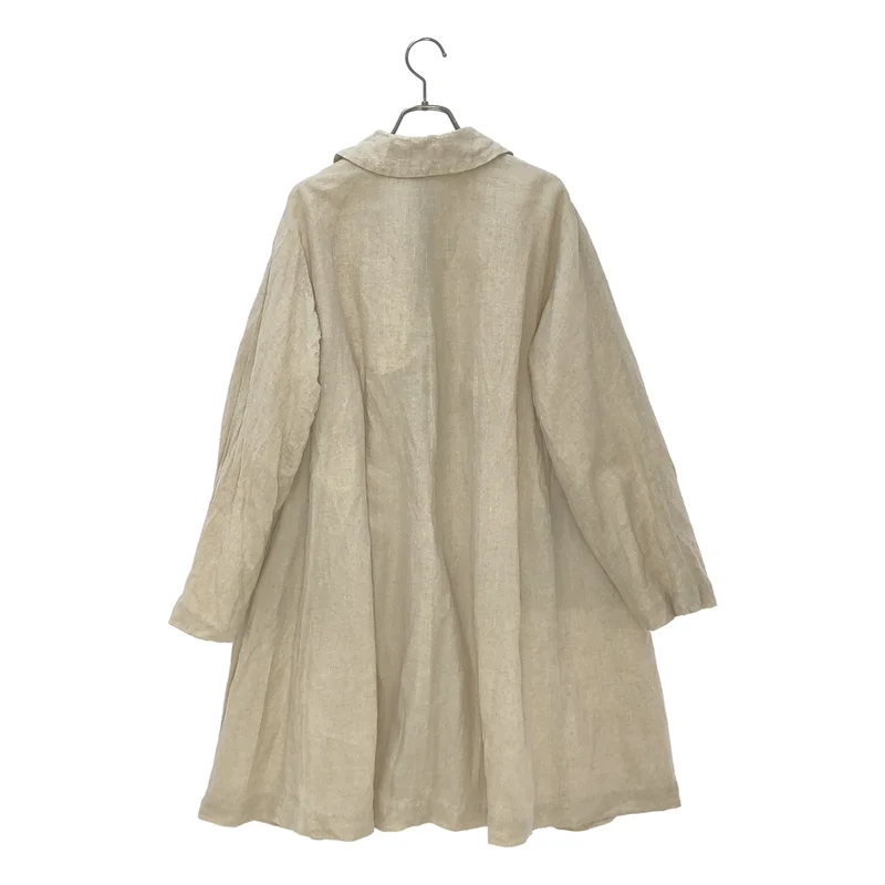 COMME des GARCONS COMME des GARCONS / コムコム | 2013SS | リネンラメストライプラウンドカラーコート | XS | レディース