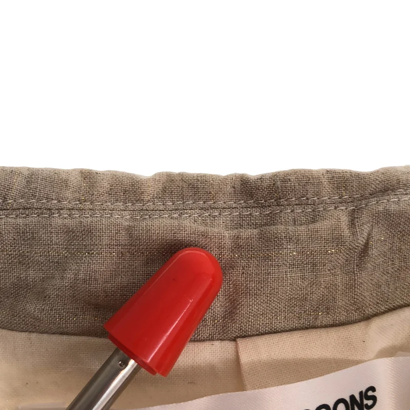 COMME des GARCONS COMME des GARCONS / コムコム | 2013SS | リネンラメストライプラウンドカラーコート | XS | レディース