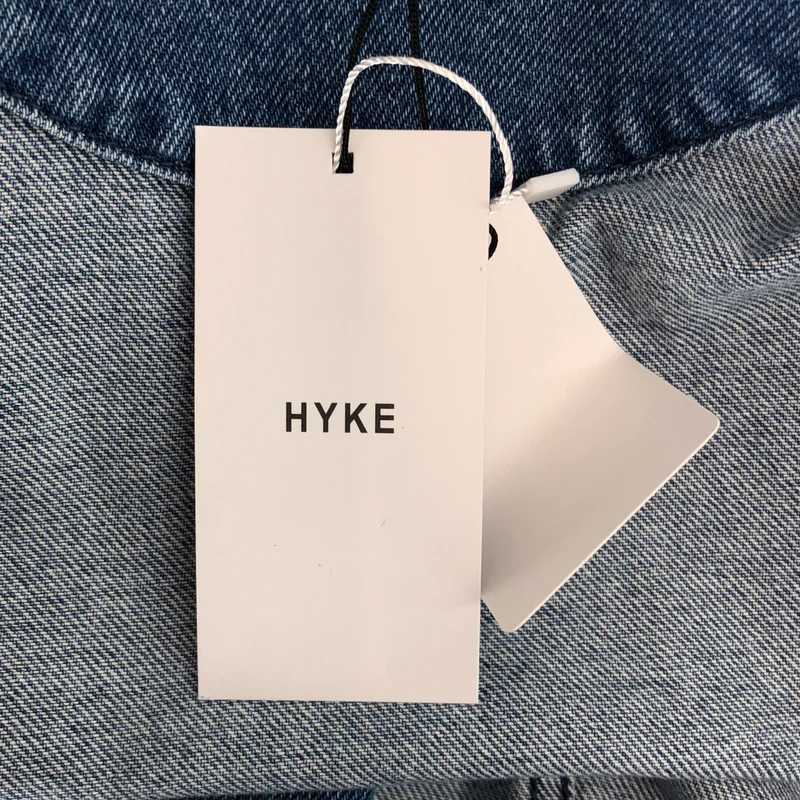 HYKE / ハイク | 2023AW | デニム カットオフ ショールカラー オーバーコート | 1 | レディース
