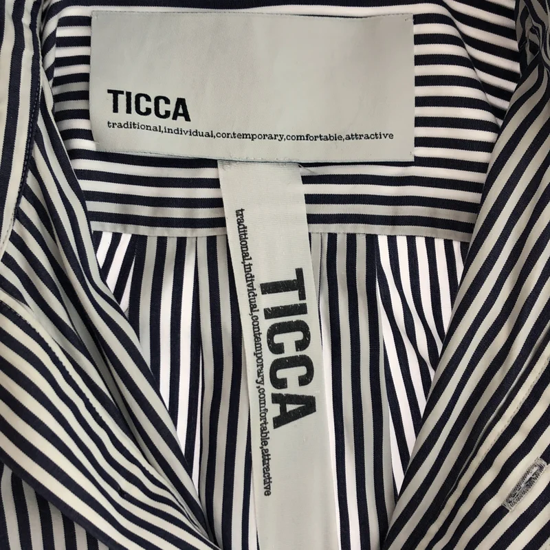 TICCA / ティッカ | コットン ストライプ シャツワンピース | F | レディース