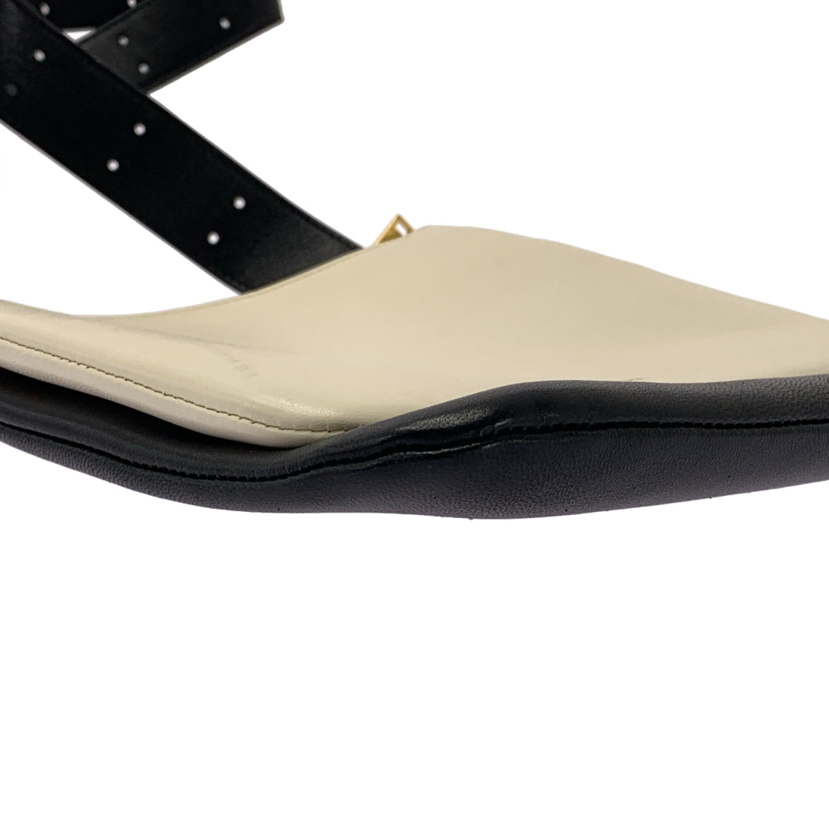 JIL SANDER / ジルサンダー | OMBRA 2トーン レザー ショルダーバッグ | ホワイト/ブラック | レディース JIL SANDER / ジルサンダー | OMBRA 2トーン レザー ショルダーバッグ