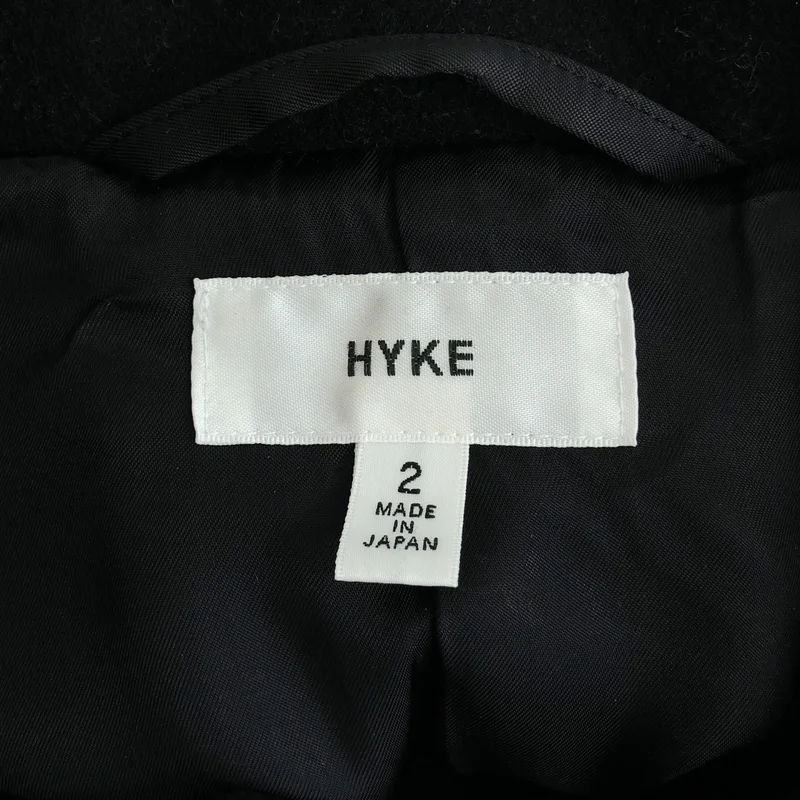 HYKE / ハイク | メルトン ウール ダブル ロングコート | 2 | レディース