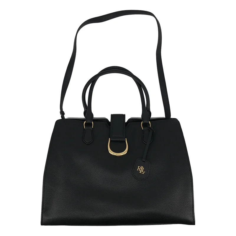 Lauren Ralph Lauren / ローレンラルフローレン | レザー サッチェルバッグ |