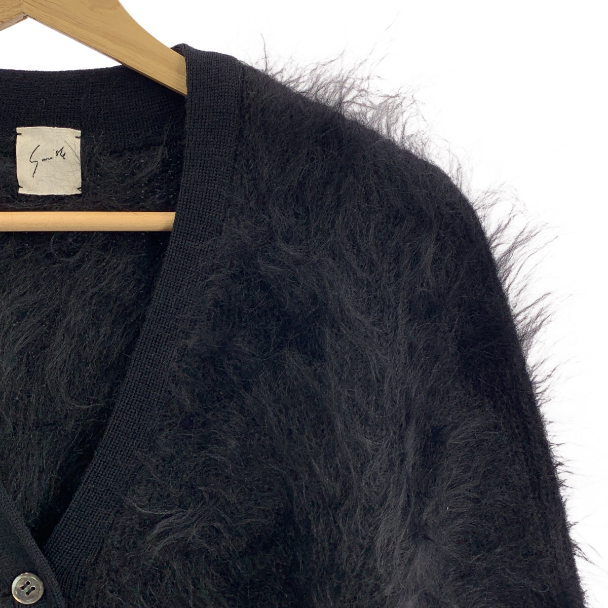 【美品】  Sorm'86 / ソルム エイティーシックス | GORILLA ゴリラ / キッドモヘヤ ニット カーディガン | S | ブラック | レディース 美品】 Sorm'86 / ソルム エイティーシックス | GORILLA ゴリラ