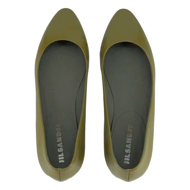 JIL SANDER / ジルサンダー | パテントレザー フラットシューズ | 35 | レディース