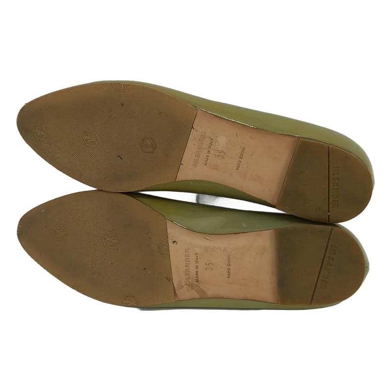 JIL SANDER / ジルサンダー | パテントレザー フラットシューズ | 35 | レディース