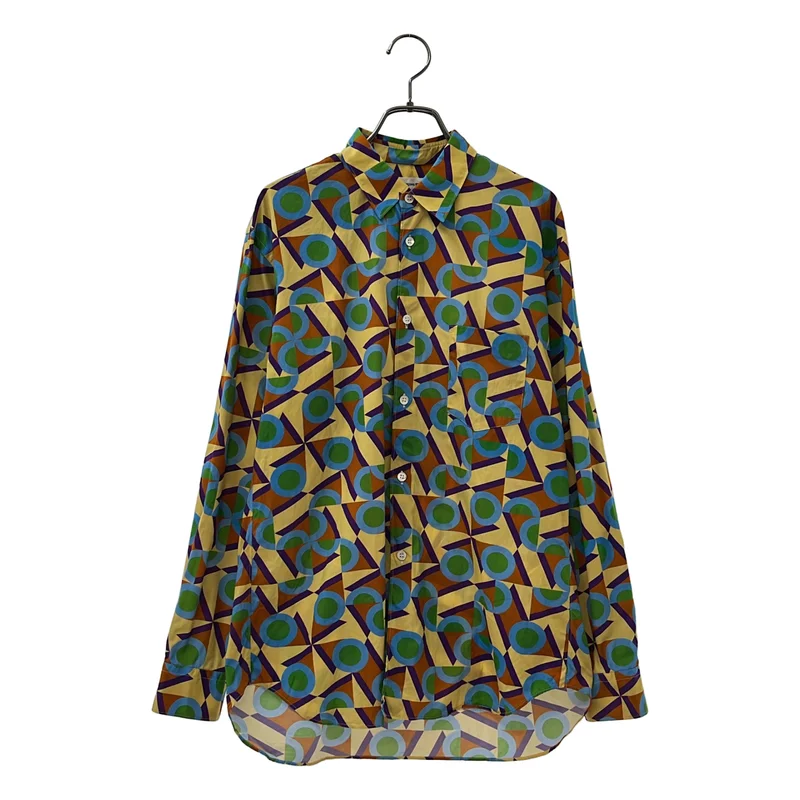 COMME des GARCONS SHIRT / コムデギャルソンシャツ | 2020SS | × Karl Benjamin / カール・ベンジャミン / コットン ジオメトリックプリント シャツ | S | メンズ