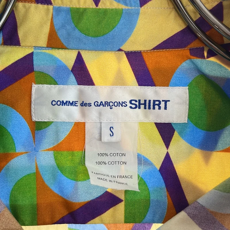 COMME des GARCONS SHIRT / コムデギャルソンシャツ | 2020SS | × Karl Benjamin / カール・ベンジャミン / コットン ジオメトリックプリント シャツ | S | メンズ