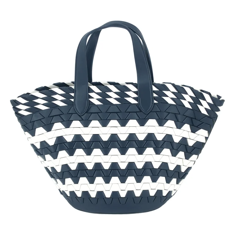 KATE SPADE / ケイトスペード | ジグザグ ウーブンレザー  トートバッグ |