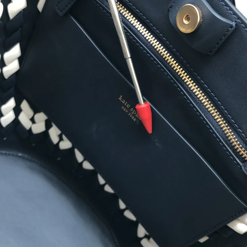 KATE SPADE / ケイトスペード | ジグザグ ウーブンレザー  トートバッグ |
