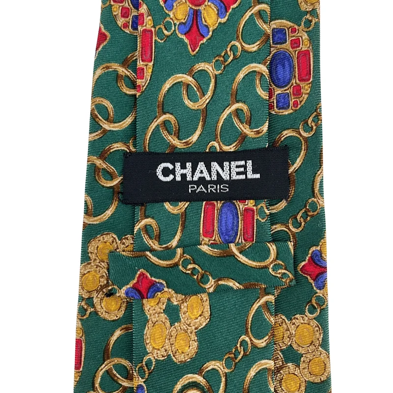 CHANEL / シャネル | シルク 総柄 ココマーク スーツ ネクタイ |