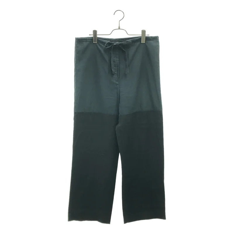 MM6 Maison Margiela / エムエムシックスメゾンマルジェラ | 2016SS | バイカラー ドローストリング  ワイド イージーパンツ | 38 | レディース