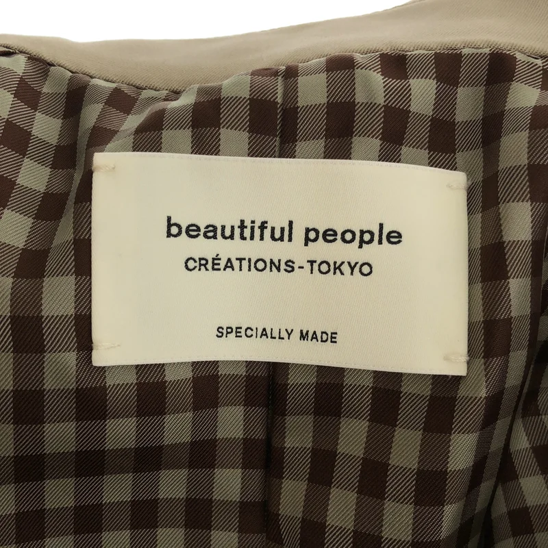 beautiful people / ビューティフルピープル | トレンチ コート 1025103411 | 140 | レディース