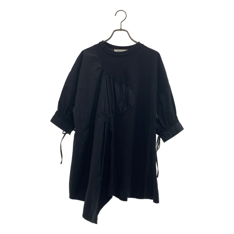 ENFOLD / エンフォルド | 2023SS | DRAPE FLARE BLOUSE / 変形 アシンメトリー ブラウス | 38 | レディース