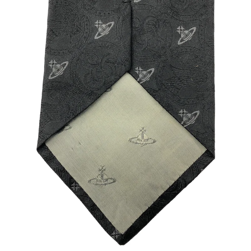 Vivienne Westwood MAN / ヴィヴィアンウエストウッドマン | silk 100％ / シルク 総柄 オーブ ジャガード スーツ ネクタイ |