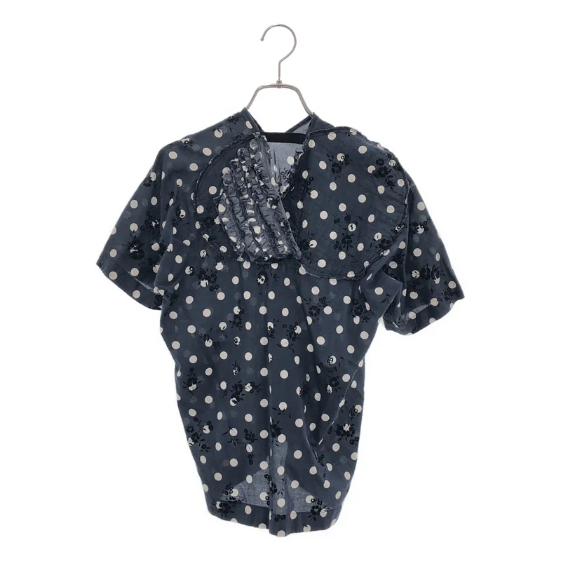 tricot COMME des GARCONS / トリココムデギャルソン | 2019AW | ドット フリル ショートスリーブ ブラウス | M | レディース