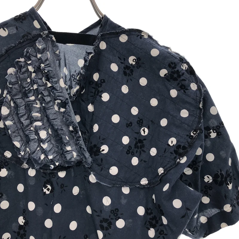tricot COMME des GARCONS / トリココムデギャルソン | 2019AW | ドット フリル ショートスリーブ ブラウス | M | レディース