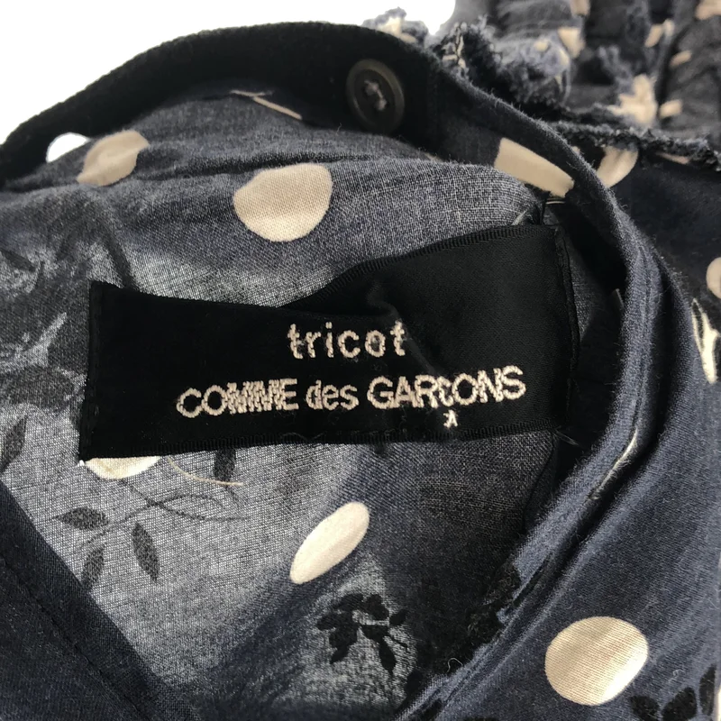 tricot COMME des GARCONS / トリココムデギャルソン | 2019AW | ドット フリル ショートスリーブ ブラウス | M | レディース