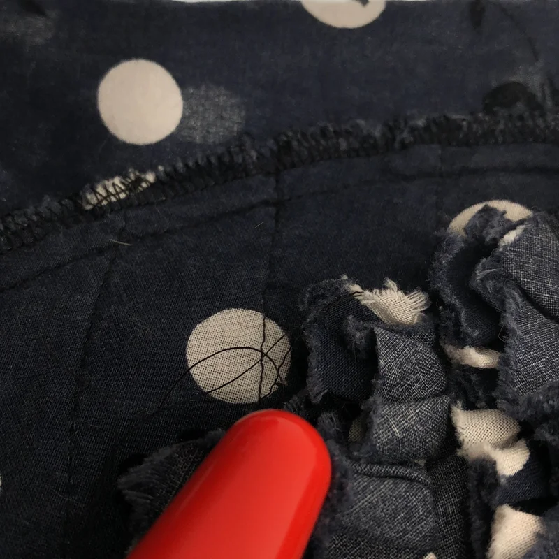 tricot COMME des GARCONS / トリココムデギャルソン | 2019AW | ドット フリル ショートスリーブ ブラウス | M | レディース