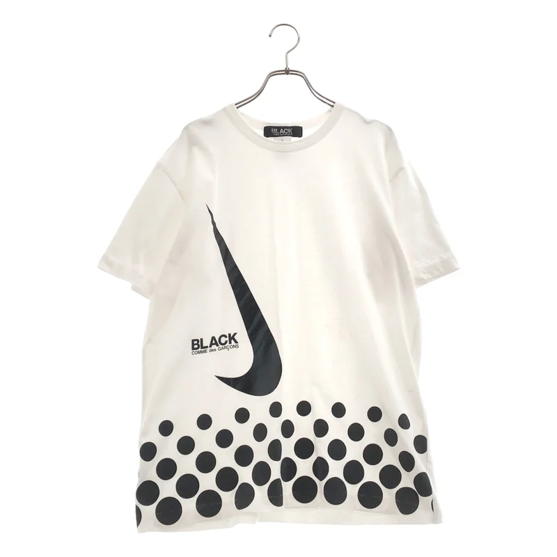 BLACK COMME des GARCONS / ブラックコムデギャルソン | 2016AW | × NIKE / ドット ロゴプリントTシャツ | XL | メンズ
