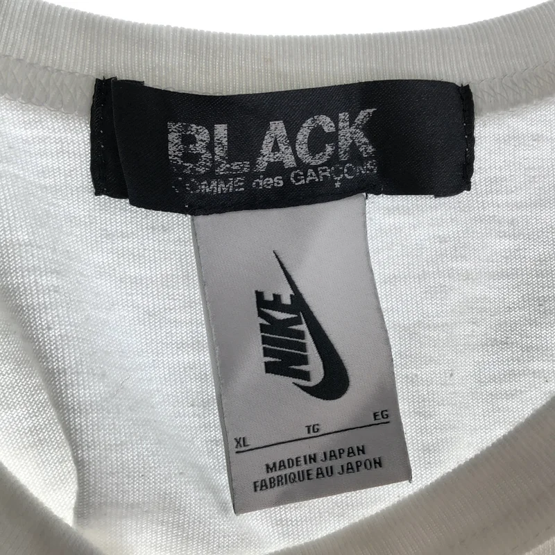 BLACK COMME des GARCONS / ブラックコムデギャルソン | 2016AW | × NIKE / ドット ロゴプリントTシャツ | XL | メンズ