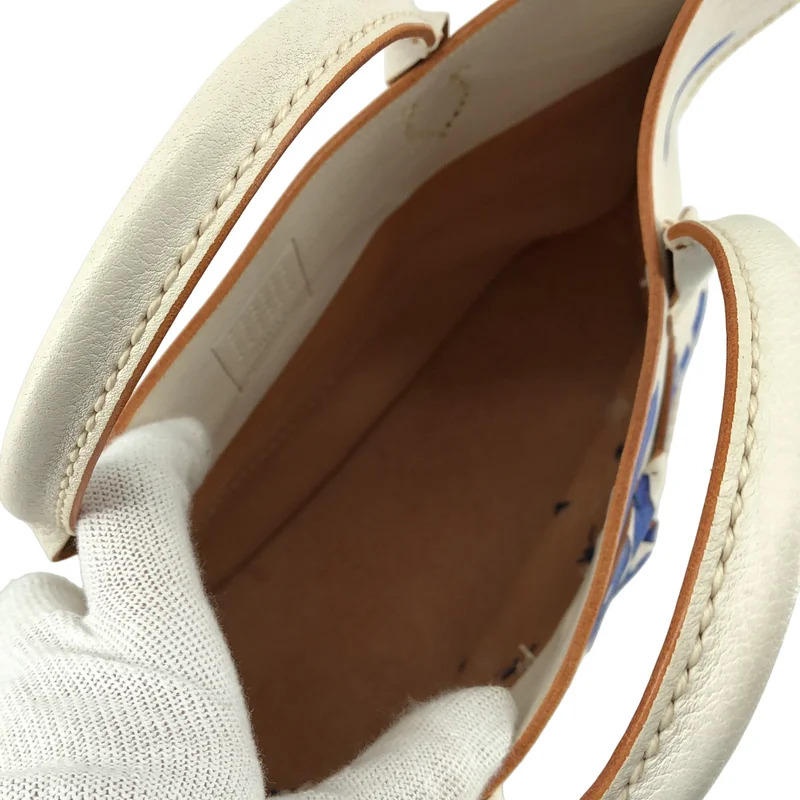 mina perhonen / ミナペルホネン | tori bag レザー ドットペイント ハンドバッグ |