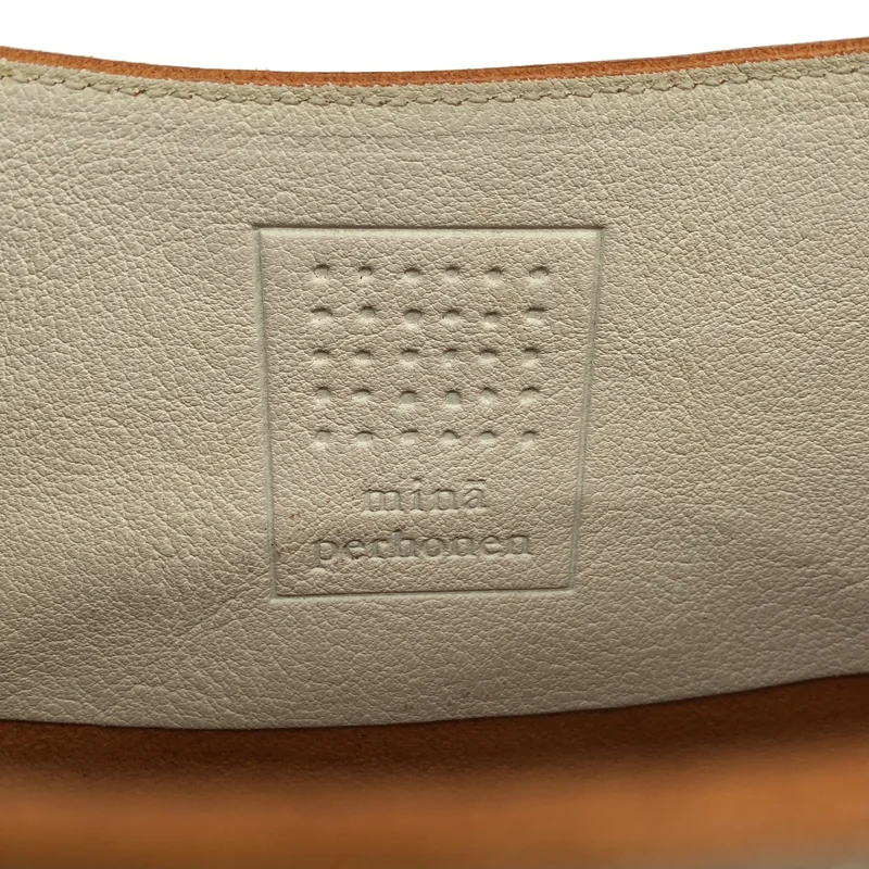 mina perhonen / ミナペルホネン | tori bag レザー ドットペイント ハンドバッグ |
