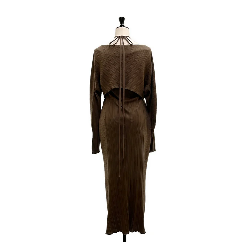 Mame Kurogouchi / マメクロゴウチ | 2024AW | Random Ribbed Organic Cotton 2way Dress ランダムリブ ワンピース | 2 |