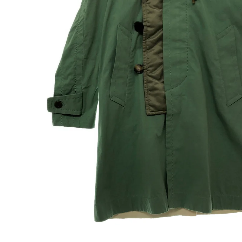 sacai / サカイ | OXFORD COAT 異素材 オックスフォード フーデッド モッズコート | 1 | メンズ