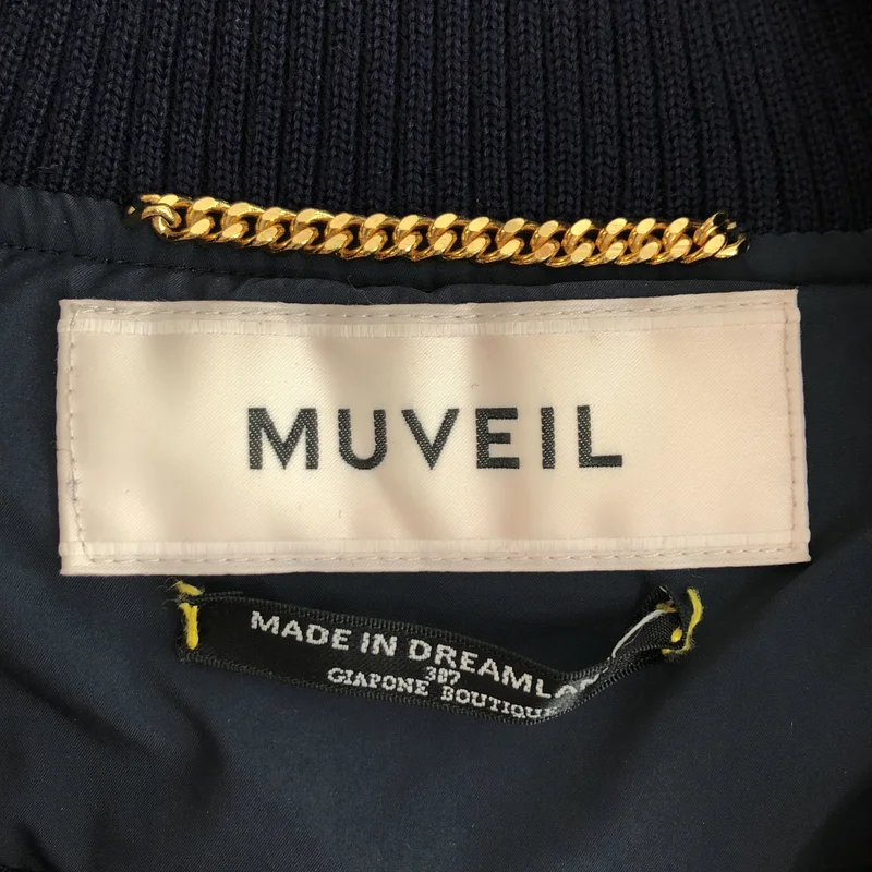 MUVEIL / ミュベール | ビジューボタン ダウン切替 ジャケット | 36 | レディース