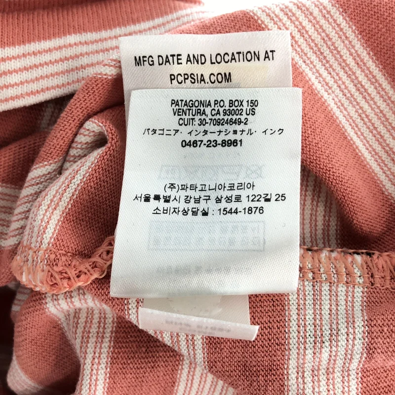 Patagonia / パタゴニア | コットン ボーダー Tシャツ カットソー | XS | レディース