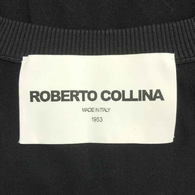 ROBERTO COLLINA / ロベルトコリーナ | シアー 切替 Vネック ニット | S | レディース